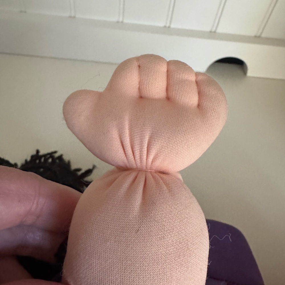 Adorable Pink Doll with Black Hair - Picture 10 of 11